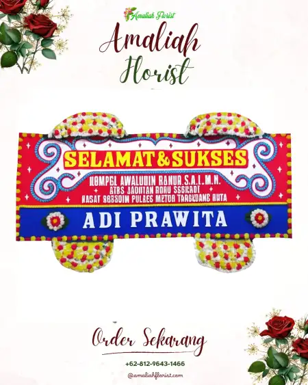Papan Bunga Ucapan Selamat Pluneng